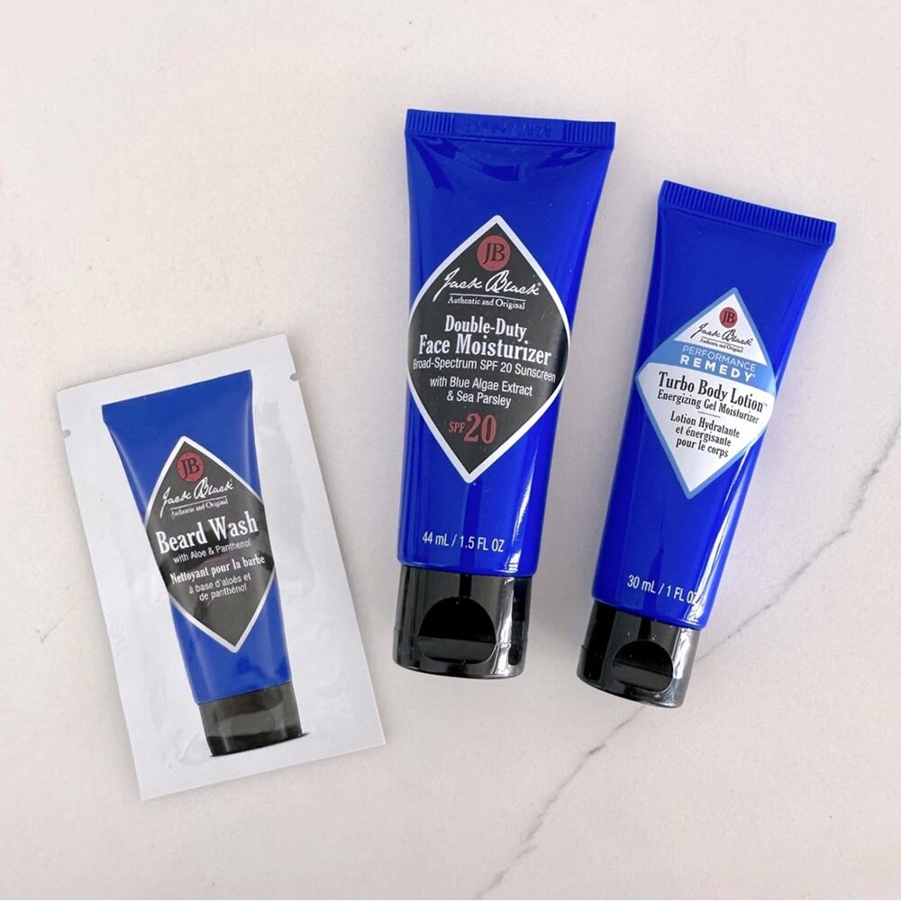 Black Jack Double Duty Face Moisturizer and Turbo Body Lotion